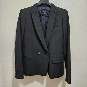 Black J. Crew Double Breasted Blazer with pockets